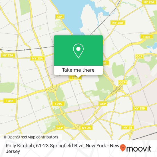 Mapa de Rolly Kimbab, 61-23 Springfield Blvd