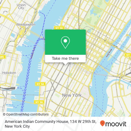 American Indian Community House, 134 W 29th St map