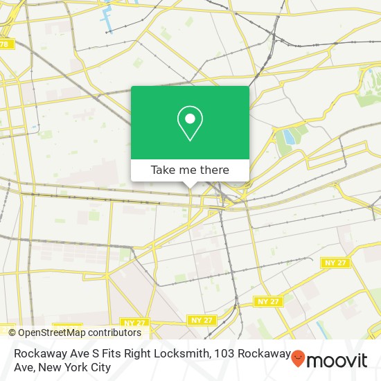 Rockaway Ave S Fits Right Locksmith, 103 Rockaway Ave map
