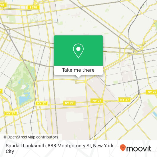 Sparkill Locksmith, 888 Montgomery St map