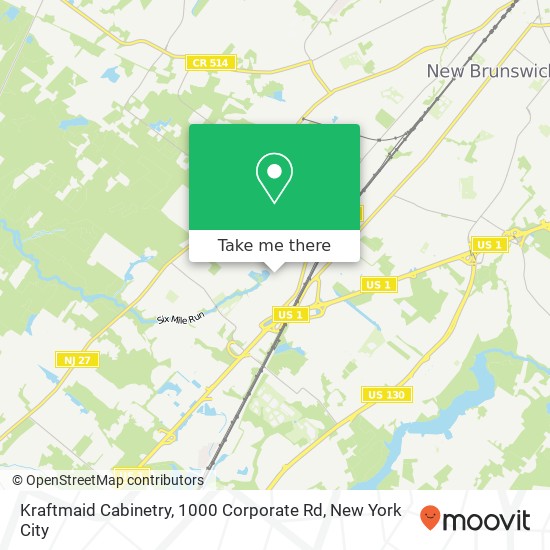 Mapa de Kraftmaid Cabinetry, 1000 Corporate Rd