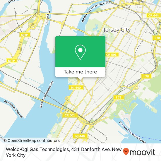 Mapa de Welco-Cgi Gas Technologies, 431 Danforth Ave