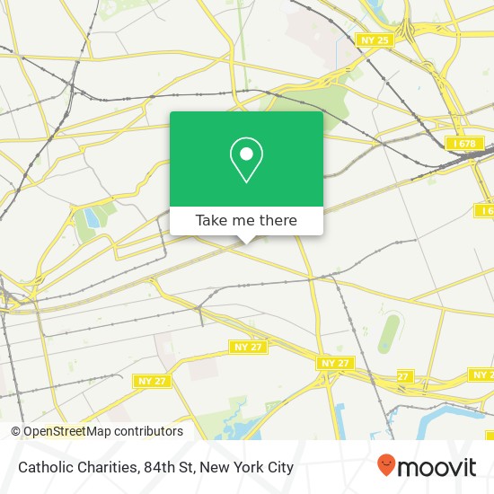 Catholic Charities, 84th St map