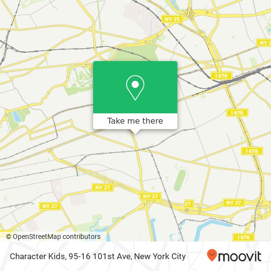 Mapa de Character Kids, 95-16 101st Ave