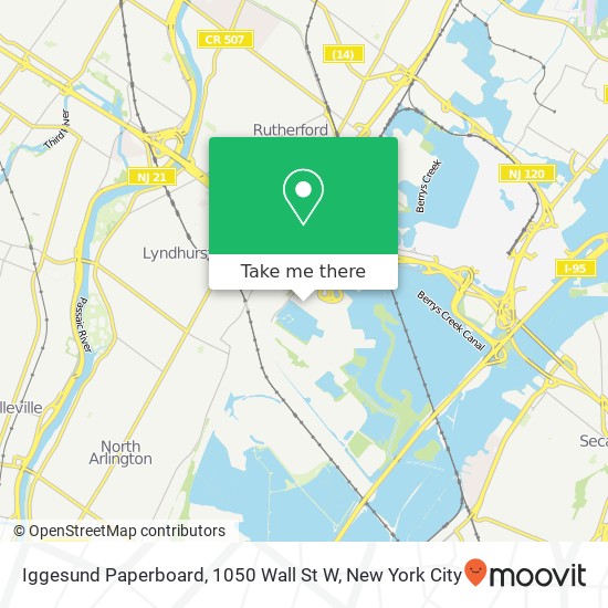 Mapa de Iggesund Paperboard, 1050 Wall St W