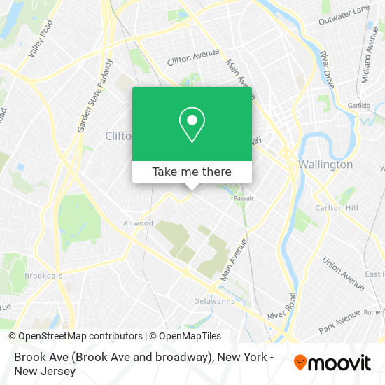 Mapa de Brook Ave (Brook Ave and broadway)