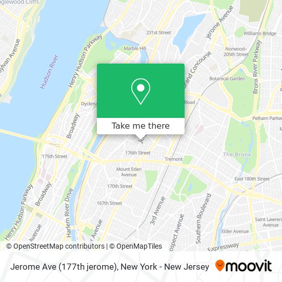 Mapa de Jerome Ave (177th jerome)