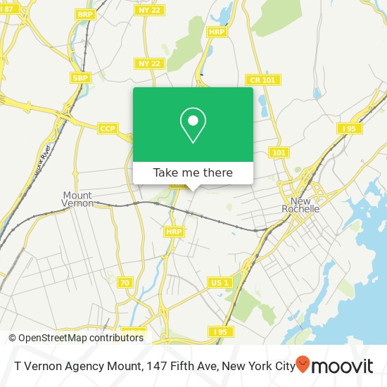 T Vernon Agency Mount, 147 Fifth Ave map