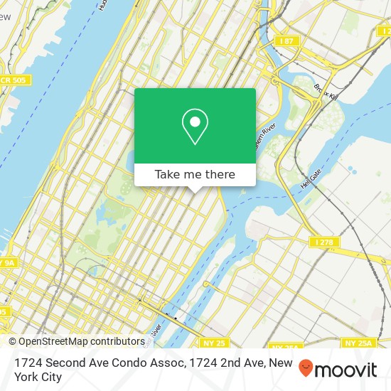 1724 Second Ave Condo Assoc, 1724 2nd Ave map