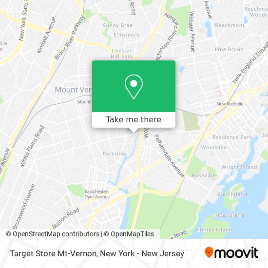 Target Store Mt-Vernon map
