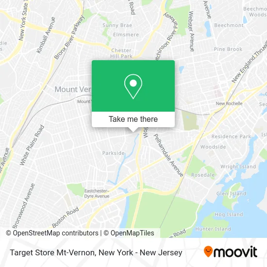 Target Store Mt-Vernon map