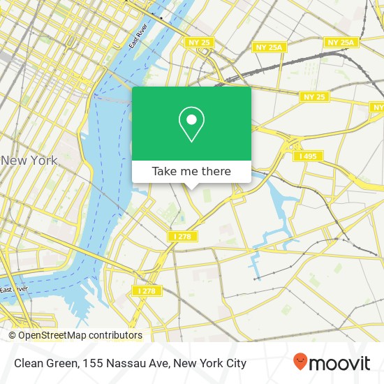 Clean Green, 155 Nassau Ave map