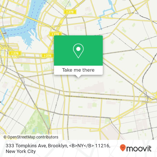 333 Tompkins Ave, Brooklyn, <B>NY< / B> 11216 map