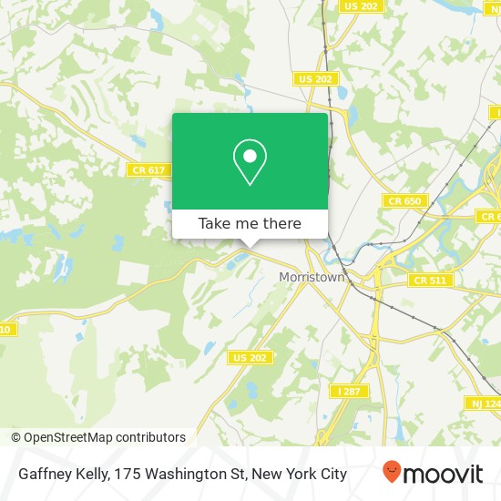 Gaffney Kelly, 175 Washington St map