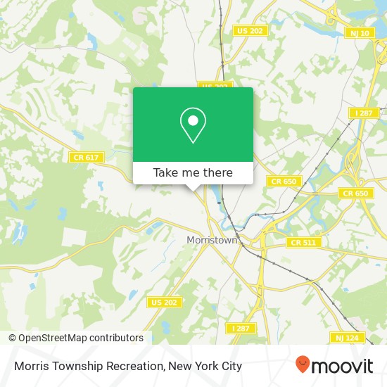 Morris Township Recreation map