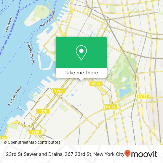 23rd St Sewer and Drains, 267 23rd St map