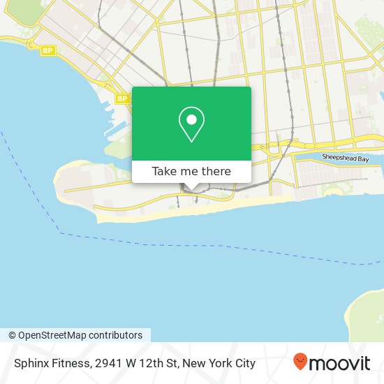 Mapa de Sphinx Fitness, 2941 W 12th St