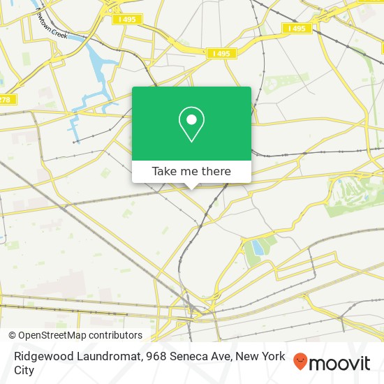 Mapa de Ridgewood Laundromat, 968 Seneca Ave