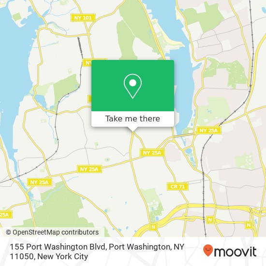Mapa de 155 Port Washington Blvd, Port Washington, NY 11050