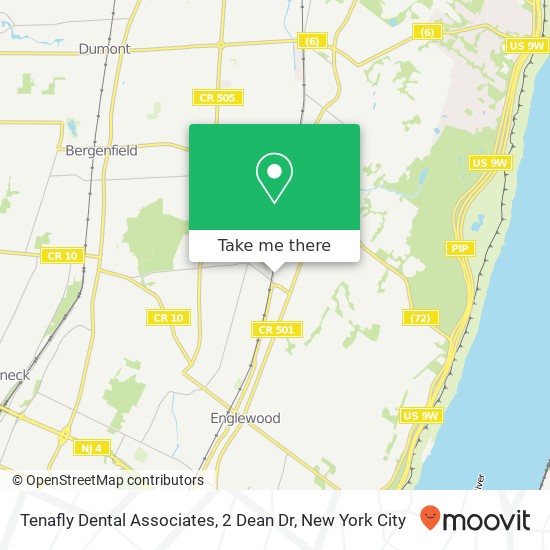 Tenafly Dental Associates, 2 Dean Dr map