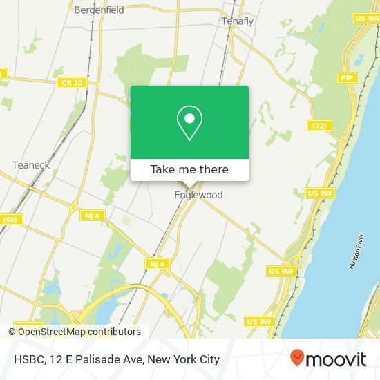Mapa de HSBC, 12 E Palisade Ave