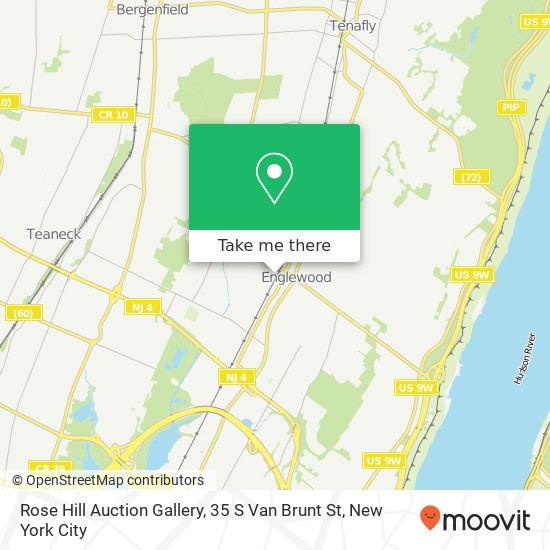 Mapa de Rose Hill Auction Gallery, 35 S Van Brunt St