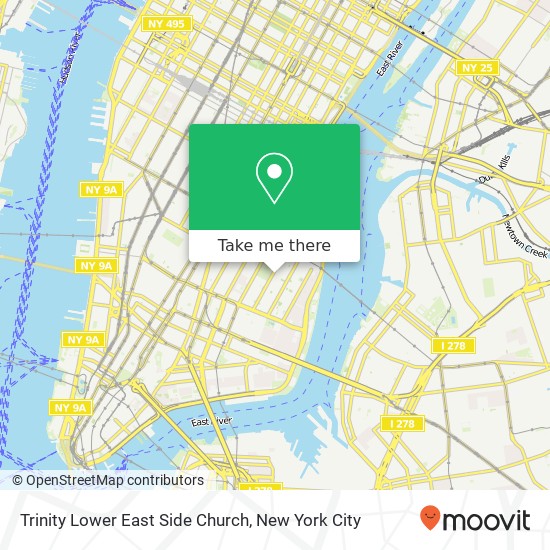 Mapa de Trinity Lower East Side Church, 602 E 9th St