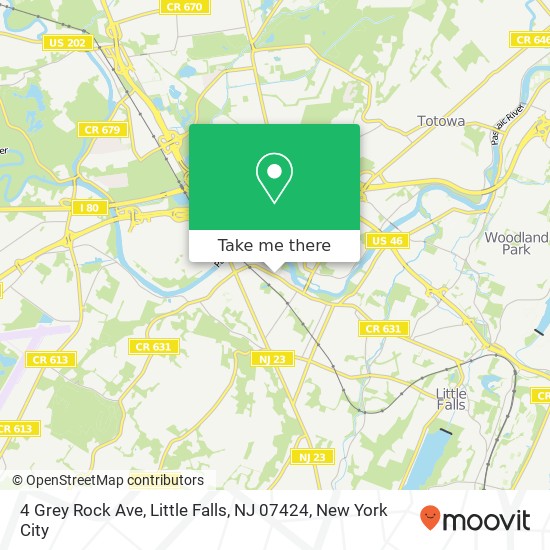 Mapa de 4 Grey Rock Ave, Little Falls, NJ 07424