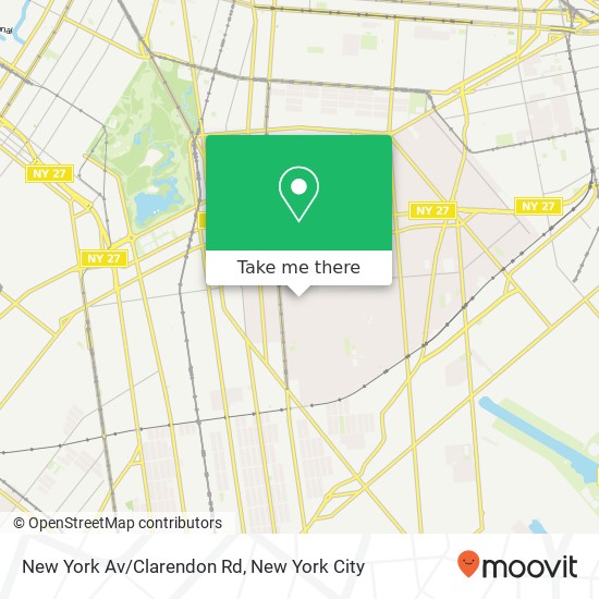 New York Av/Clarendon Rd map