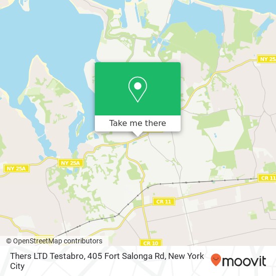 Mapa de Thers LTD Testabro, 405 Fort Salonga Rd