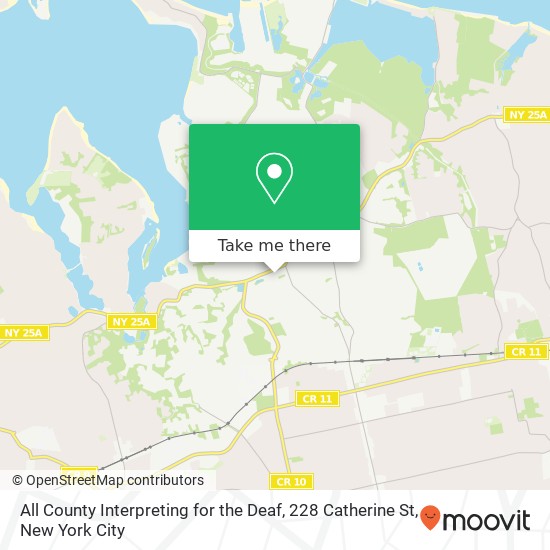 Mapa de All County Interpreting for the Deaf, 228 Catherine St