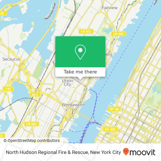 Mapa de North Hudson Regional Fire & Rescue