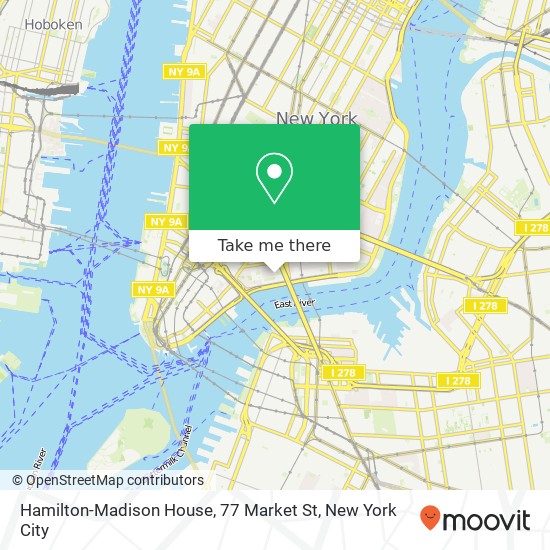 Hamilton-Madison House, 77 Market St map