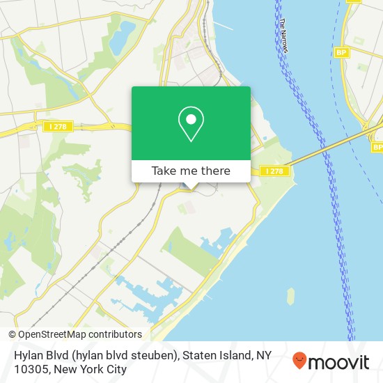 Mapa de Hylan Blvd (hylan blvd steuben), Staten Island, NY 10305