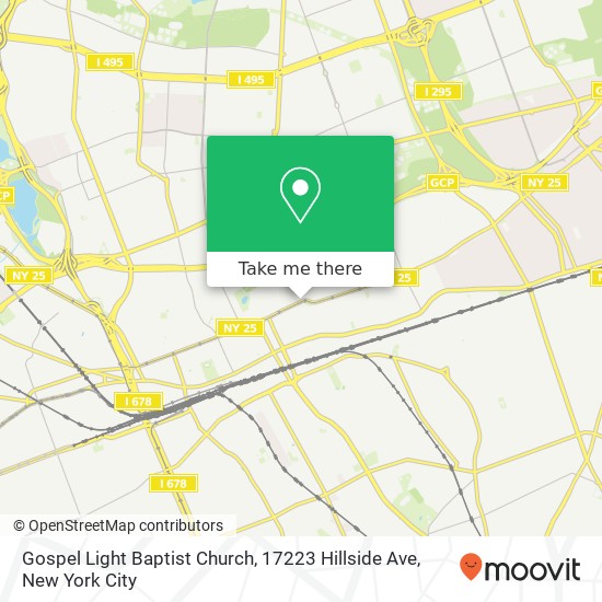 Gospel Light Baptist Church, 17223 Hillside Ave map