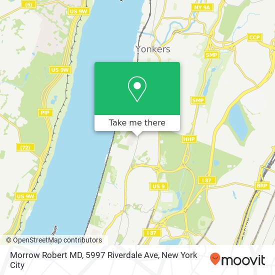 Mapa de Morrow Robert MD, 5997 Riverdale Ave