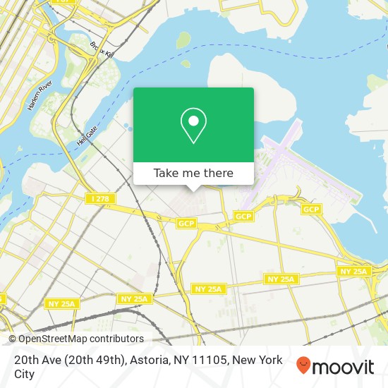 20th Ave (20th 49th), Astoria, NY 11105 map