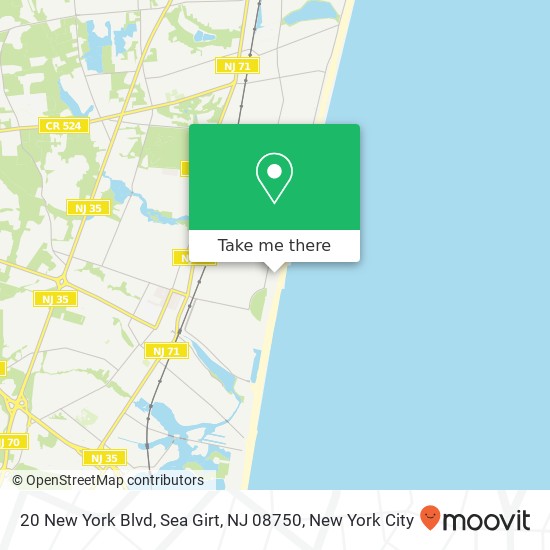 20 New York Blvd, Sea Girt, NJ 08750 map