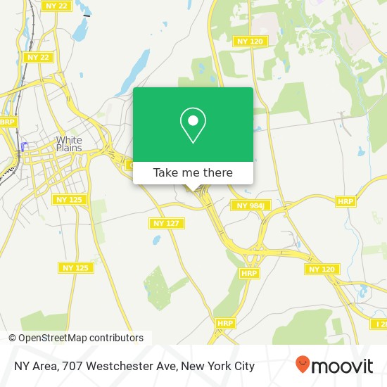 Mapa de NY Area, 707 Westchester Ave