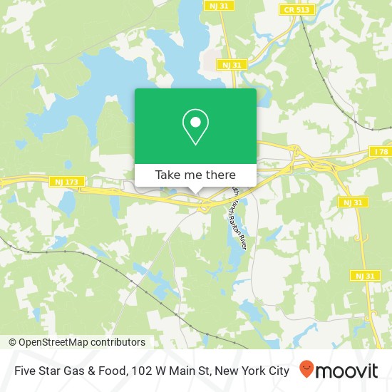 Five Star Gas & Food, 102 W Main St map