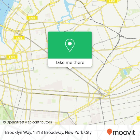 Mapa de Brooklyn Way, 1318 Broadway