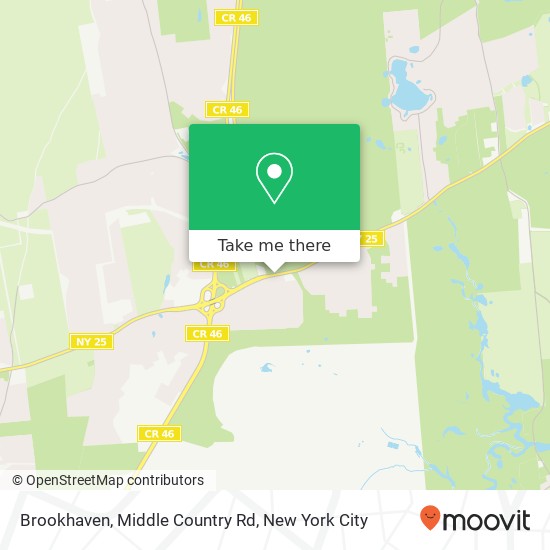 Brookhaven, Middle Country Rd map