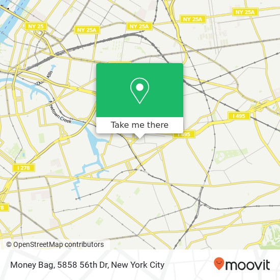 Money Bag, 5858 56th Dr map