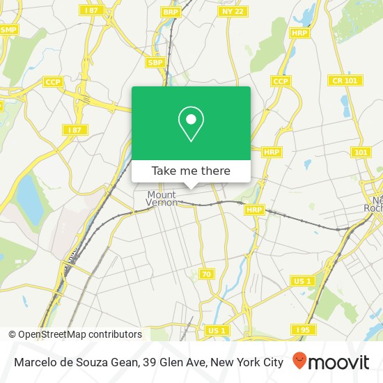Mapa de Marcelo de Souza Gean, 39 Glen Ave