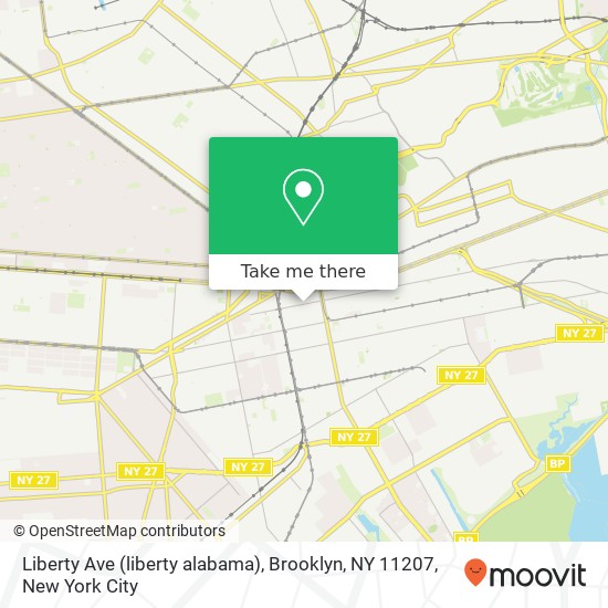 Liberty Ave (liberty alabama), Brooklyn, NY 11207 map