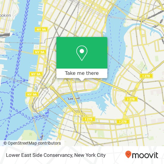 Lower East Side Conservancy map