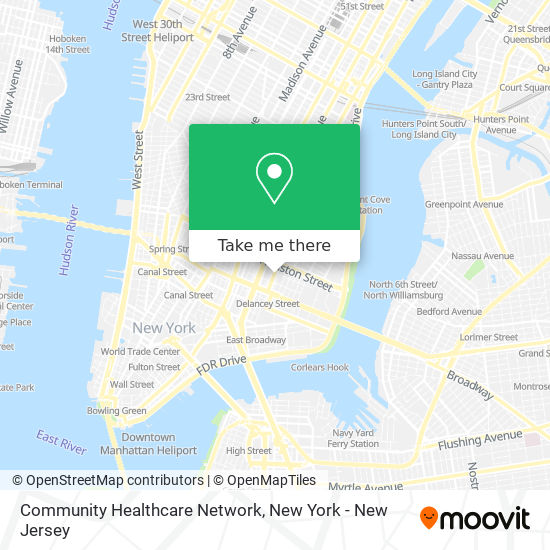 Mapa de Community Healthcare Network