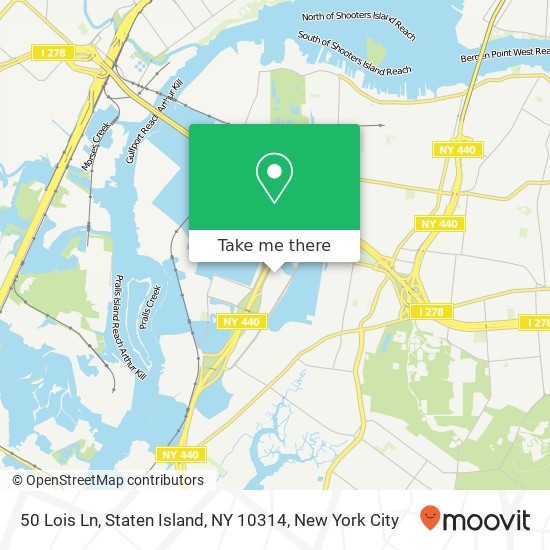 50 Lois Ln, Staten Island, NY 10314 map