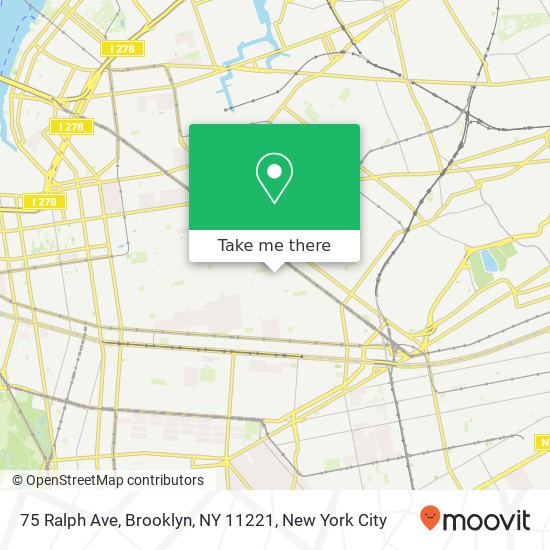 75 Ralph Ave, Brooklyn, NY 11221 map