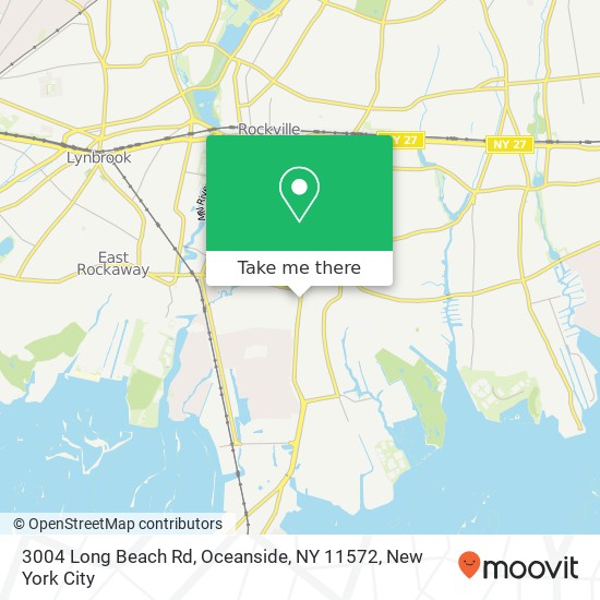 Mapa de 3004 Long Beach Rd, Oceanside, NY 11572